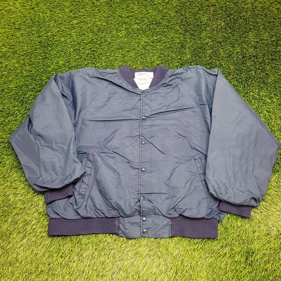 Vintage 80s Hartwell Bomber Jacket 2XL 27x24 Cropped Baggy - Picture 1 of 11